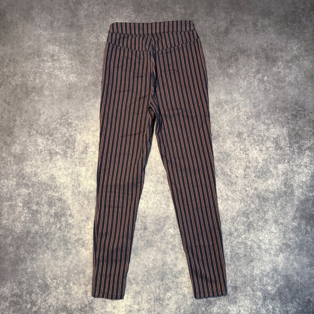 We The Free Free People Striped High Rise Skinny Pants Blue Red Size 25 - Picture 2 of 7